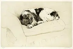 Cecil Aldin, Untitled - Best Seat in the House #86/100, etching on paper