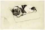 Cecil Aldin, Untitled - Best Seat in the House #86/100, etching on paper