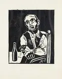 Maxwell Bennett Bates, Portrait of a Man at a Table