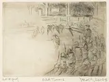 Molly Lamb Bobak, Old Timers #Artist Proof, etching on paper