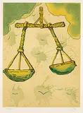 Libra #184/250 by Salvador Dalí, colour lithograph on paper, sold Sep 2019