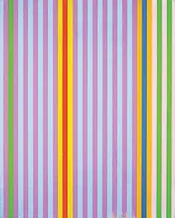 Gene Davis, Series 2 #64/150, 1969, colour silkscreen on fabric