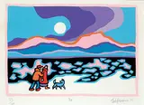 Ted Harrison, Ice #87/160, 1985, colour silkscreen on paper