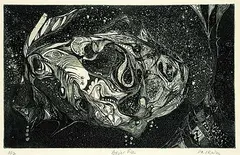 P.K. Irwin, Bright Fish #11/12, 1960, etching on paper