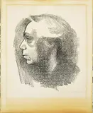 Self Portrait by Käthe Kollwitz, 1919, lithograph on paper, sold Sep 2019