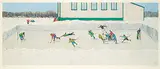 William Kurelek, Untitled - Breakaway #47/950, 1976, colour photolithograph on paper