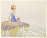 Walter J. Phillips, Summer, 1925, colour wood block on paper