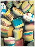 June Lyndal Osborne, Peppermint Pillows #AP, 1980, colour lithograph on paper