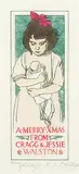 Walter J. Phillips, Margaret with a Doll #82/150, 1927, colour wood block on paper