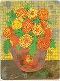 Still Life with Flowers #23/50 by John Harold Thomas Snow, colour lithograph on paper, sold Sep 2019
