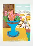 Priddis Landscape #AP 9/10 by John Harold Thomas Snow, colour lithograph on paper, sold Sep 2019