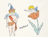 Andy Warhol, In the Bottom of My Garden [17], 1956, hand coloured offset lithograph on paper