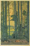 Hiroshi Yoshida, Bamboo Wood, colour wood block on paper