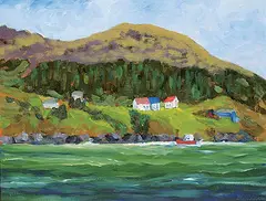 Robert A. J. Blenderman, Bulls Bay [Nfld], oil on wood board