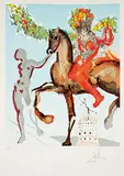 The Harbbinger [from The Jerusalem Suite] #61/350 by Salvador Dalí, 1980, colour lithograph on paper, sold May 2019