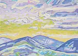 William Duma, Summer Sky, oil on wood board