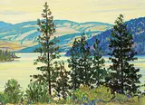William Duma, Through the Trees, acrylic on canvas board