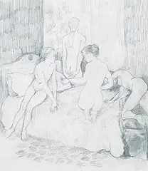 Greg Franko, Night Shall Eat These Girls, graphite on paper