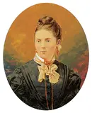 Robert Ford Gagen, Untitled - Portrait of a Woman, hand painted photograph on paper