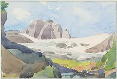 Robert Guest, Creek Below Mount St. Patrick, watercolour on paper