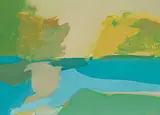 Leslie Frederick Graff, Untitled - Abstract Bay, oil on wood panel
