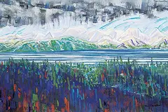 Don Hamilton, Front Range Storm, pastel on paper