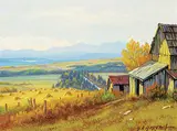 George A. Horvath, Untitled - View of the Stooks