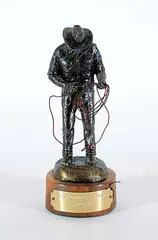 Barbara Jones, In the Hole, 1982, bronze sculpture