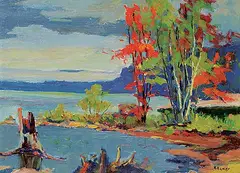 A. H. Lacey, Kushog - Haliburton, oil on wood board