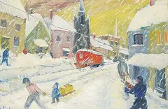 Joyce Malloch, Winters Day - Eastern Canada, 1953, oil on canvas