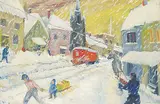 Joyce Malloch, Winters Day - Eastern Canada, 1953, oil on canvas