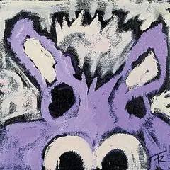 Tom Russell, Maria [Rescue Cow], 2014, acrylic on canvas