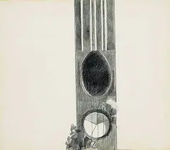 Miriam Schapiro, Yesterday, 1961, graphite on paper