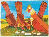 Four Birds #16/50 by John Harold Thomas Snow, colour lithograph on paper, sold May 2019