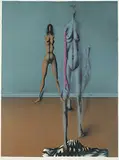 Paul Wunderlich, Untitled - Two Figures #117/200, colour silkscreen on paper