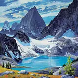 John H. Burrow, Cobalt Lake, oil on canvas