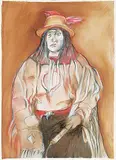 Joane Cardinal-Schubert, Untitled - Portrait in Ceremonial Dress