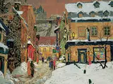 Horace Champagne, The Magic of Old Quebec, City at Twilight
