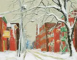 Horace Champagne, First Snow-Storm Rivard Street, Montreal