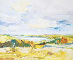 Hans Herold, Redberry Lake, Sask., 1984, acrylic on canvas