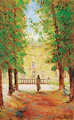 Michael Khoury, Dans Le Jardin de Luxembourg, 2000, oil on canvas