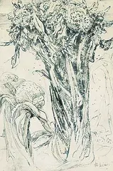 Twisted Tree by Arthur Lismer, 1932, ink on paper, sold Apr 2019