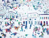 Janet Mitchell, The Place to Shop, acrylic on canvas