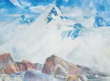 Will Ogilvie, Mountain Peak Above Salmon Glacier, B.C., 1957, watercolour on paper