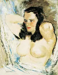 York Wilson, Untitled - The Muse, oil on canvas board