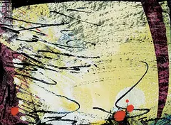 Marcelle Ferron, Untitled - Sans Titre, mixed media on paper