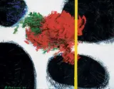 Gerald Forseth, Untitled - The Yellow Line, 1968, acrylic on canvas board
