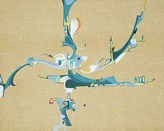 Alex Janvier, Black Soil, 1978, acrylic on linen