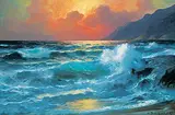 Alexander Dzigurski, Untitled - Sunset