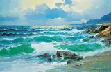 Alexander Dzigurski, Untitled - Morning Seascape